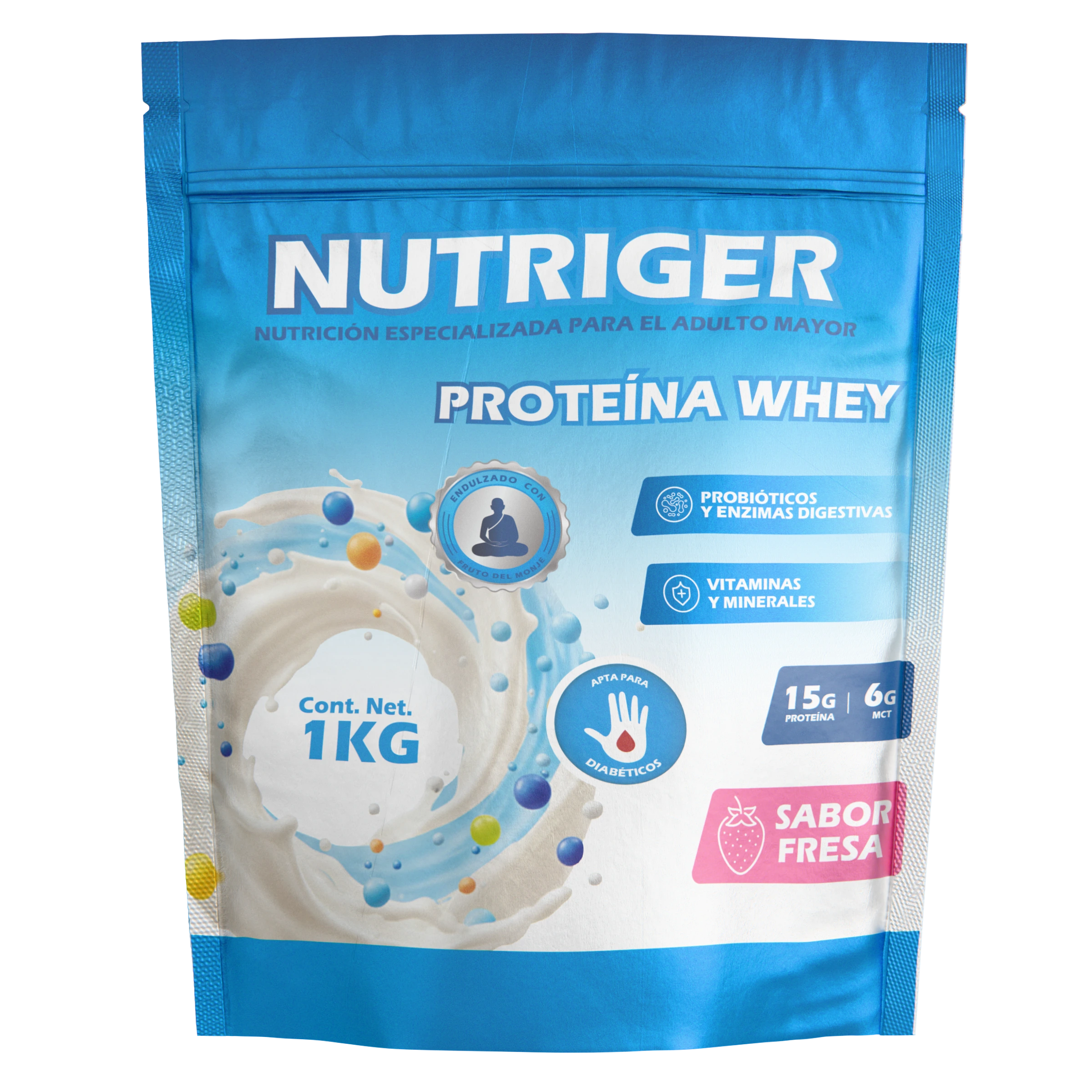 Nutriger sabor Fresa con Fruto del Monje